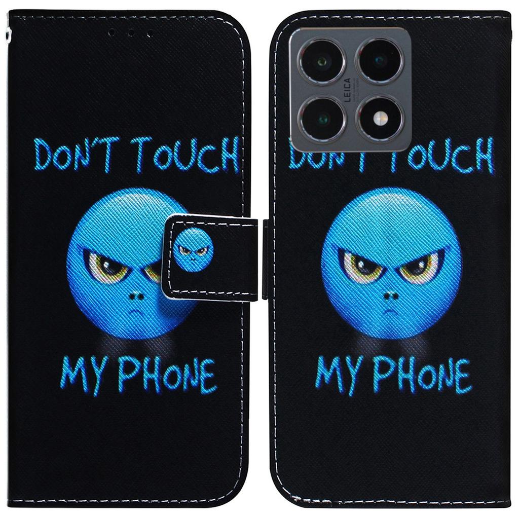 Для Xiaomi 15T Чехол-кошелек с принтом из кожи, чехол для телефона