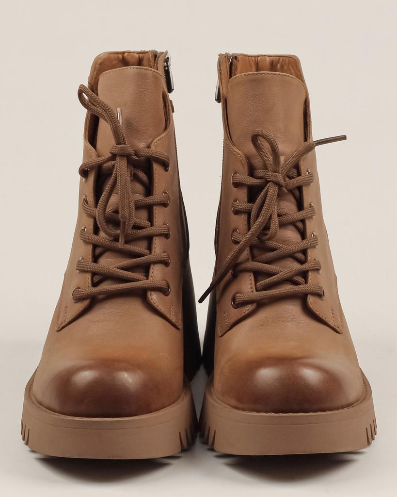 Ботинки женские осенние Phany 2814600 36 рыжие кожа