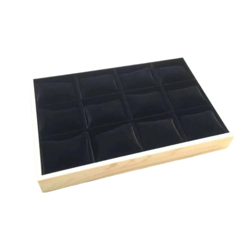 Практичные Прочные Деревянные Органайзеры-Подставки для Часов с 12 Регулируемыми Слотами, Съемными Подушечками и Конструкциями с Прозрачной Крышкой для Демонстрации