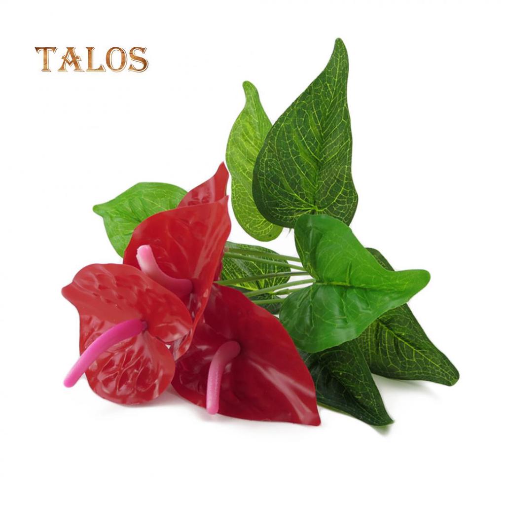 1 Pc Artificial Plants Red Anthurium Fake Flowers Lifelike Indoor Decoration Decor