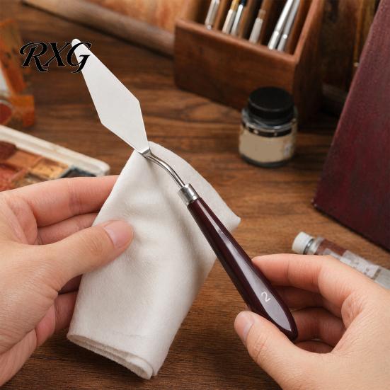 Artistic Scraper Oil Painting Scraper, Stainless Steel with Wooden Handle Palette Cutter, Paint for Evenly Mixed Art Spatula, Acrylics And Tools