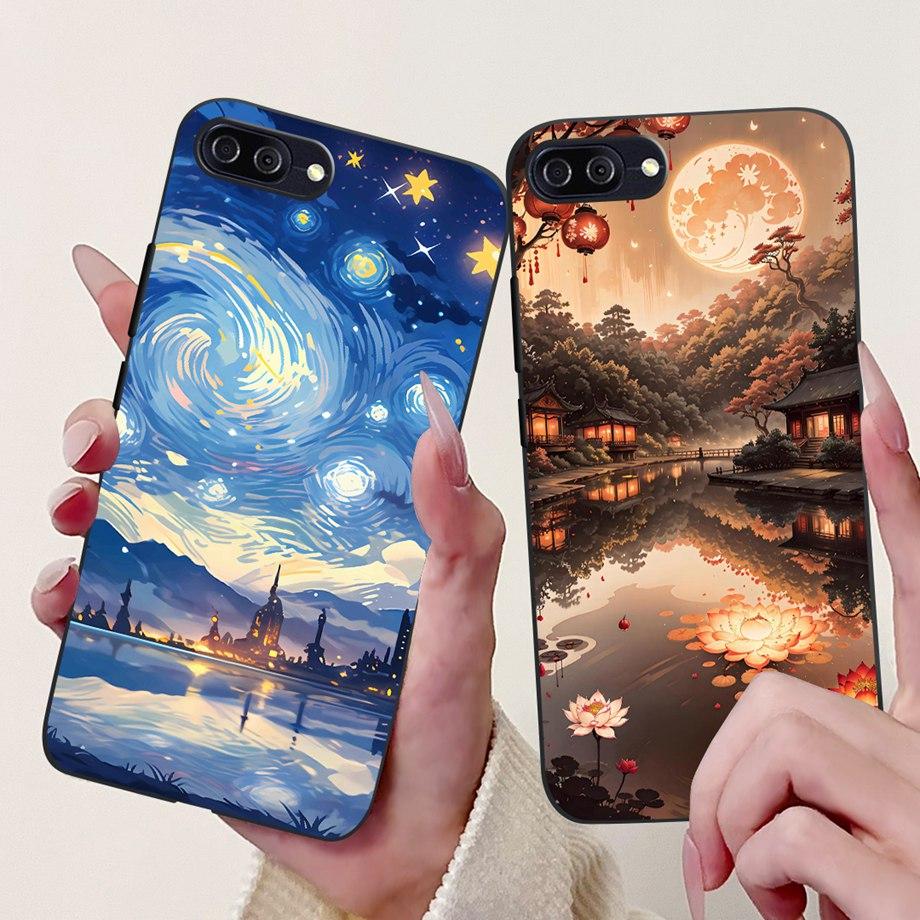 Dragon Koi Fish Landscape Phone Case For ASUS ZC554KL ZC553KL ZE553KL ZE554KL Back Cover Soft TPU Cartoon Bumper ZENFONE 4 MAX