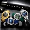 Многофункциональные кварцевые мужские часы с подсветкой, водонепроницаемые, креативные, независимые, секундный циферблат, спортивные часы