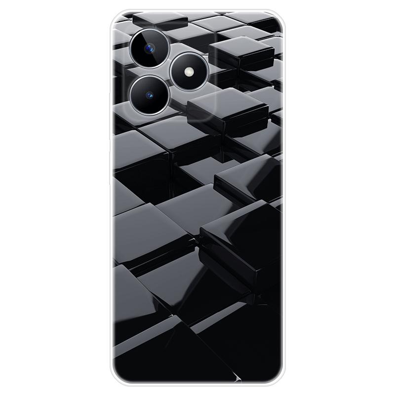 Для Realme C51 Корпус Окрашенная задняя крышка из ТПУ Мягкий силиконовый чехол Realme C51