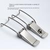 Security Spring Clasp Buckle Stainless Steel Duck Billed Buckles New Toggle Latch Catch  Toolbox