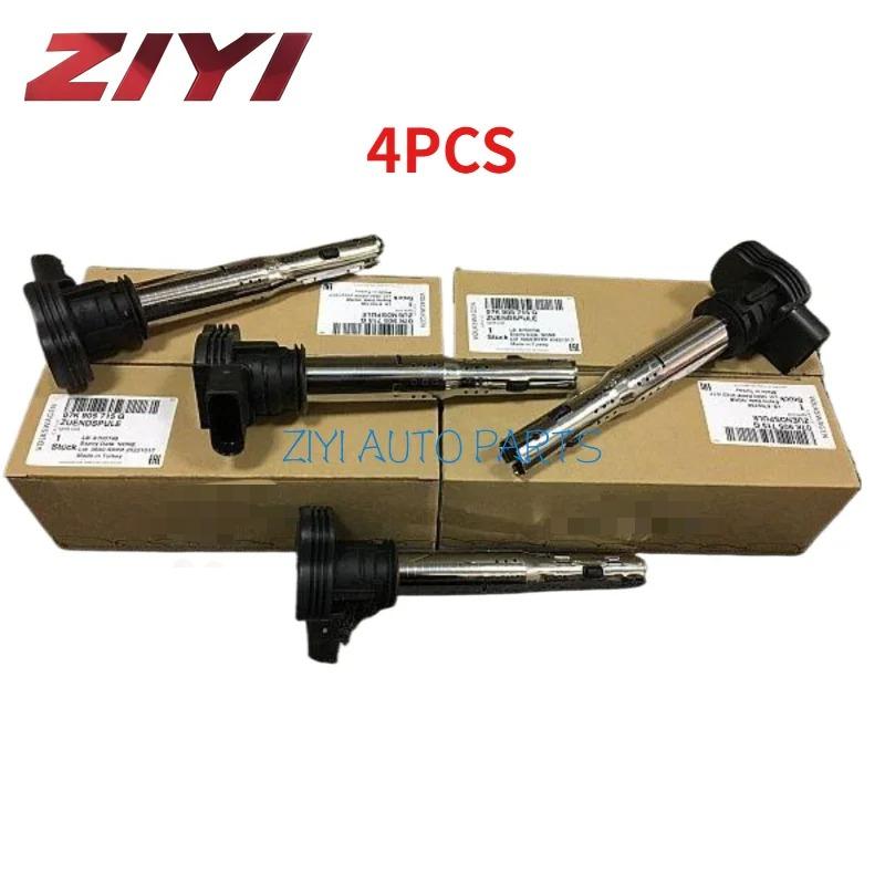 4Pcs 07K905715 Original New 06E905115E 06E905115 07K905715G Ignition Coil for A-udi TT A3 A4 Q5 V-W Golf Jetta Passat Rabbit