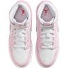 Air Jordan 1 Mid GS Pink Foam Fire Red Kids Sneakers White DQ8423-608