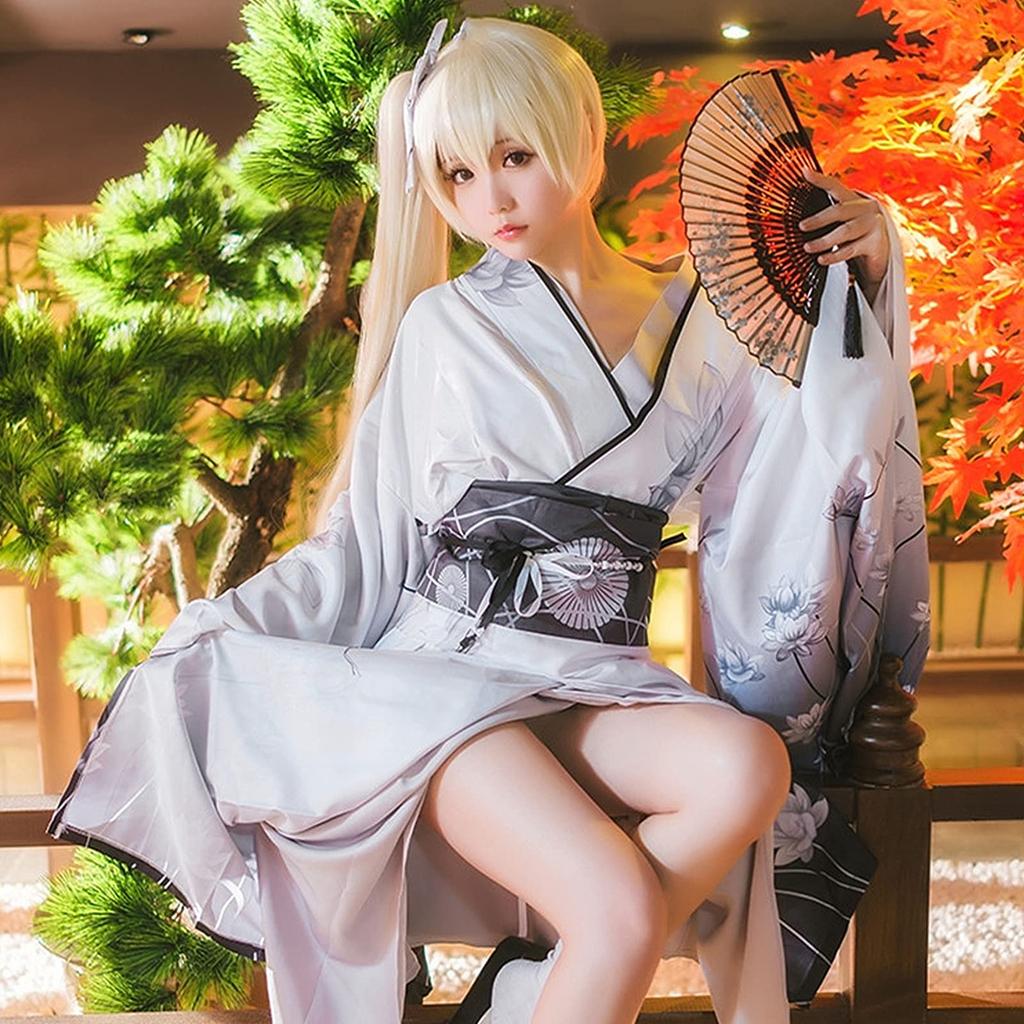 Yosugano Sora Yu Kasugano Японская одежда Костюм Косплей Костюм Sugano Sora Сексуальное кимоно юката Ночная рубашка Костюм для Хэллоуина [Essri]