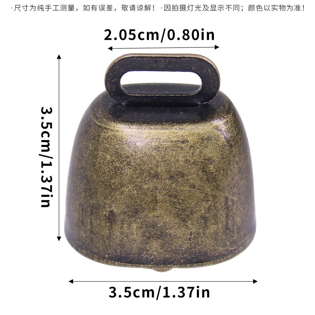 5 шт. Пастбищные Медные Колокольчики, Животные Медные Громкие Бронзовые Маленькие Латунные Колокольчики, для Коров Лошадей Овец Кошек Маленьких Домашних Животных Противоугонные Аксессуары