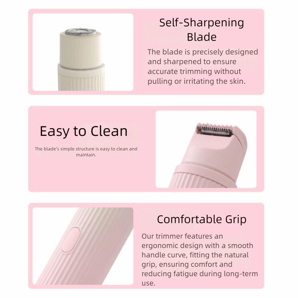 Rechargeable Electric Shaver Double Head Body Shaver Portable Hair Removal Machine Full Body