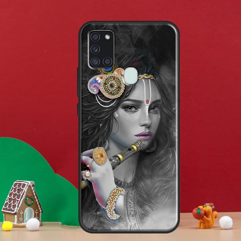 Indian God Lord Krishna Cover For Samsung Galaxy A54 A34 A14 A32 A12 A22 A52 A72 A13 A33 A53 A50 A52S A51 A71 Back Case