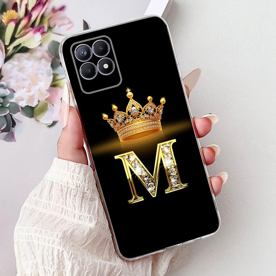 For Realme 8i Case RMX3151 Fashion Letter Cover Coque Soft Silicone Phone Case For Realme Narzo 50 Narzo50 8i Realme8i Bumper