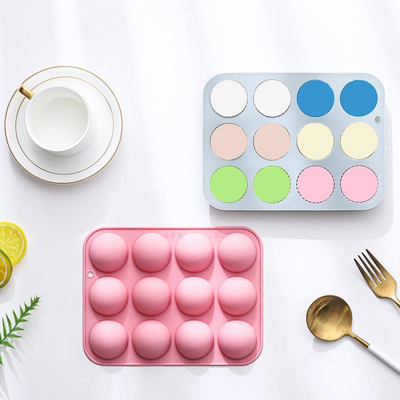 Golf Ball Cake Pop Mold, Golf Ball Chocolate Mold, 12-Cavity 3D Golf Ball Silicone Mold For Cupcake Decorations, Candy