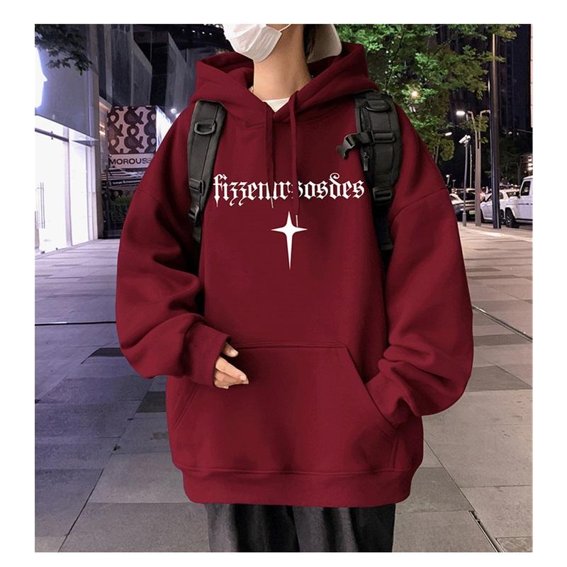 Мужская толстовка с графическим принтом, оверсайз, повседневная, с длинным рукавом, пуловер