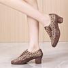 Women Ballroom Dance Shoes Leopard Print Middle Heel Ladies Women Latin Dance Shoes Jazz Tango Teacher Dancing Shoes