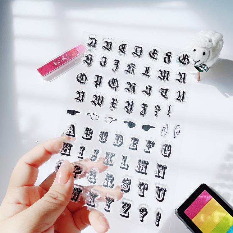 Винтажный штамп, прозрачный силиконовый штамп с цветочными фруктами и английскими словами, строительный штамп для DIY, декоративный альбом для скрапбукинга, журнал для студентов