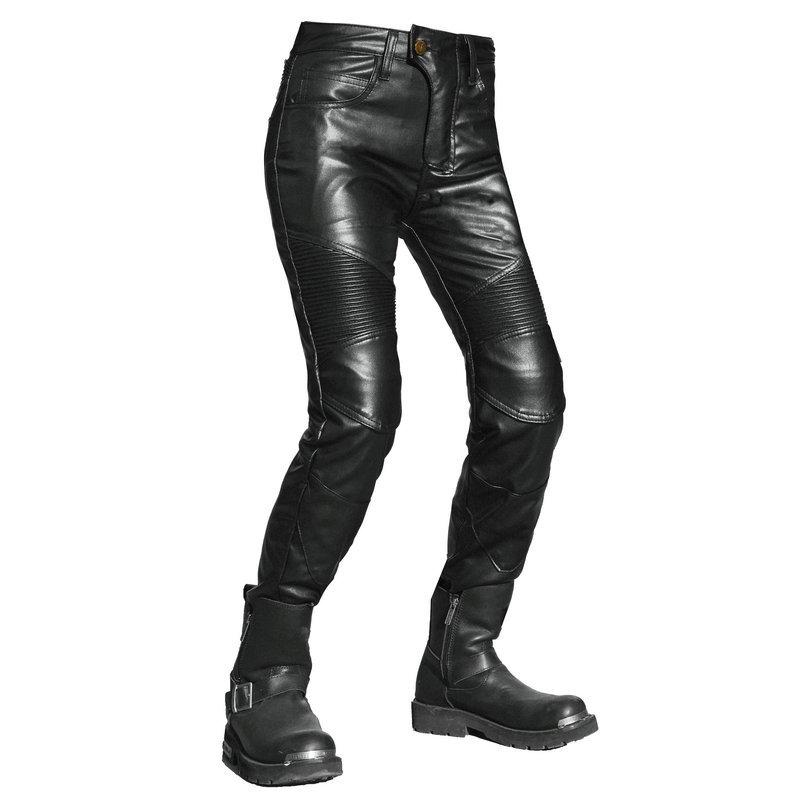 Женские мотоциклетные брюки VOLERO, мотоциклетные брюки для отдыха и защиты от падения с покрытием + ветрозащитные и водонепроницаемые брюки, облегающие кожаные брюки