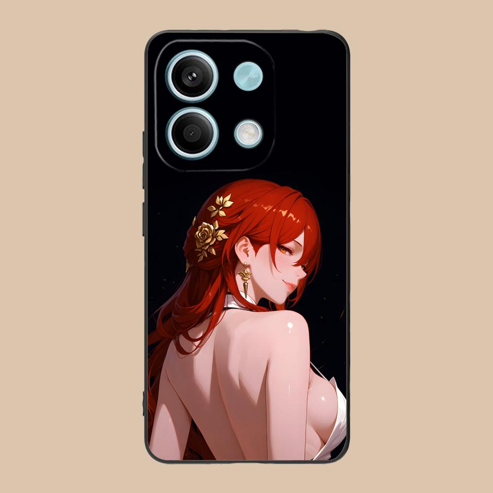 HSR Himeko Matte TPU Mobile Phone Case for Xiaomi 15 14 13 12 Mi 11 T Ultra Lite Pro S X 5G Colorful Printing Cover