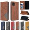 Подходит для iPhone 15 ProMAX Shaped Phone Leather Case SE2020 Retro Solid Color Dark Magnetic PU Protective Case