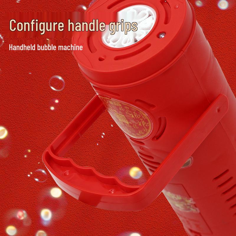 Christmas Firework Bubble Machine Gun: Children's Toy & Electric Bubble Blower for Weddings and New Year Celebrations.