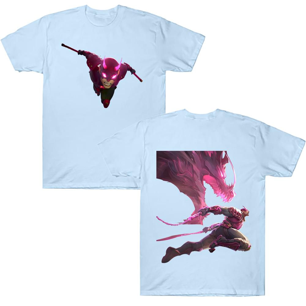 Rivals Daredevil Tees Дуэлянт Герой Daredevil Графические футболки Унисекс Одежда Смешные футболки с круглым вырезом Хлопок Топы с коротким рукавом