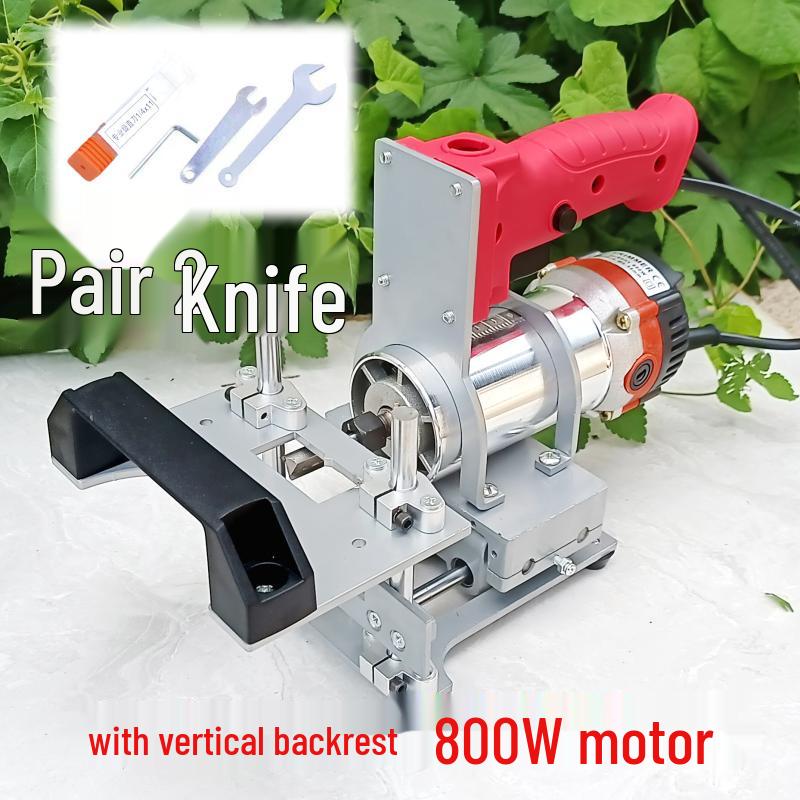 Woodworking Edge Trimmer & Slotting Jig: Portable Tenoning and Side Hole Tool for Wardrobe Cabinet Panels.