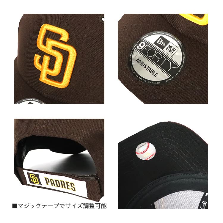 Кепка NewEra 9FORTY Кепка MLB Major League Baseball Cap Unisex Logo Brand Padres Brown x Yellow Brown [New Era] Мужская Женская [Товар]