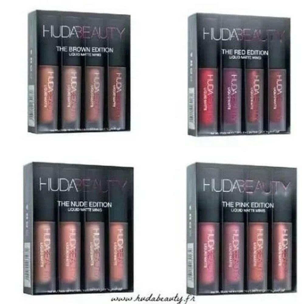 Палитра для губ HUDAS Beauty Lipstick Liquid Matte Mini UDA Shimmer Palette Same Color Diamond Glitter Lip Gloss, GOSS, 1 шт.