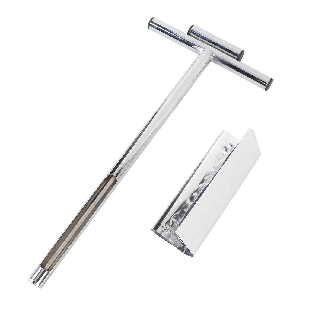Soil Sample Probe with Ejector Tubular Stainless Steel Rod T Shaped Handle for Plant Care Garden Farm