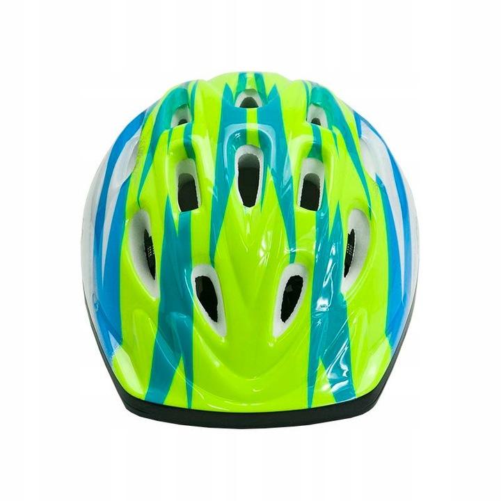 Kask Rowerowy Dziecięcy Młodzieżowy Allright Junior R.s Żółto Niebieski