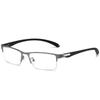 Fashion TR90 Myopia Eyeglasses Vintage Men Business Half Frame Near-sight Comfortable Prescription Eyewear Diopter 0 To +4.0