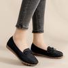 Women's Flat Shoes Autumn New Round Head Mid-mouth Butterfly Knot Soft Sole Anti-slip Wear-resistant Single Shoes
