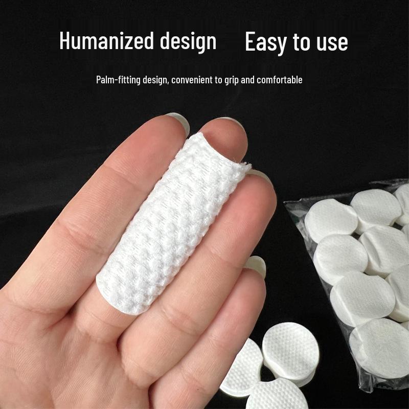 1200 шт. Хлопковые диски-половинки, плотные 80 г, с текстурой «жемчужная точка», для влажных компрессов и снятия макияжа с салициловой кислотой