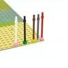 MOC Компоненты Технические Строительные Блоки 1x6 Круглая Палка 6L с Стопорным Кольцом Собираемые Частицы Совместимые featuring 63965 Блоки Игрушка