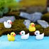 5шт смолы утка модель орнамент миниатюрный сад сочные бонсай кукольный декор