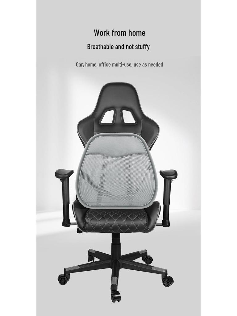 Дышащая летняя сетчатая поясничная подушка-поддержка для автомобиля и офиса