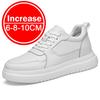 Плюс Размер 37-46 Кроссовки для мужчин, увеличивающие рост, стелька 8 см, белые, черные, более высокие, мужские, модные кроссовки для отдыха