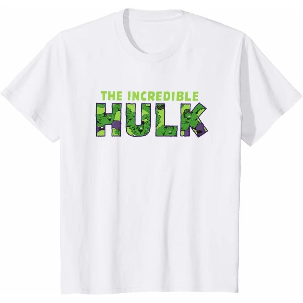 2026 Hulk TShirt Cartoon Comic Unisex Short Sleeve Pure Cotton Relaxed Fit Simple Crew Neck Leisure Top for Men Women Unisex