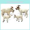 Farm Goat Animal Figurine Collection Model With Pvc Material For Kids Play Farm