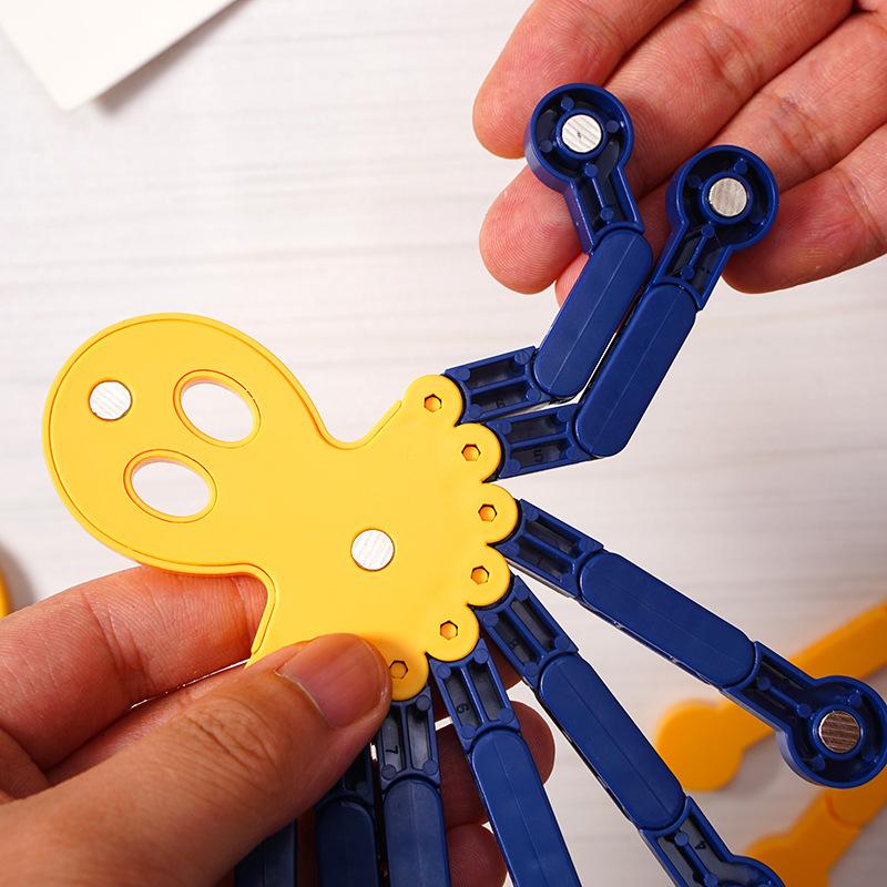 2 шт. Креативные и забавные гибкие и универсальные магниты на холодильник в виде осьминога Милый магнит на холодильник Магнит для записок Декоративный