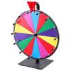 305 mm Spinning Prize Wheel, 14 Slots Spinning Wheel with Stand, Tabletop Win Fortune Roulette with a Dry Erase and 2 Markers, 6 Colors, Easy