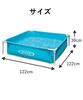 INTEX Mini Frame Pool Blue 122 X 122 X 30cm 57173 Japanese [Genuine Product]