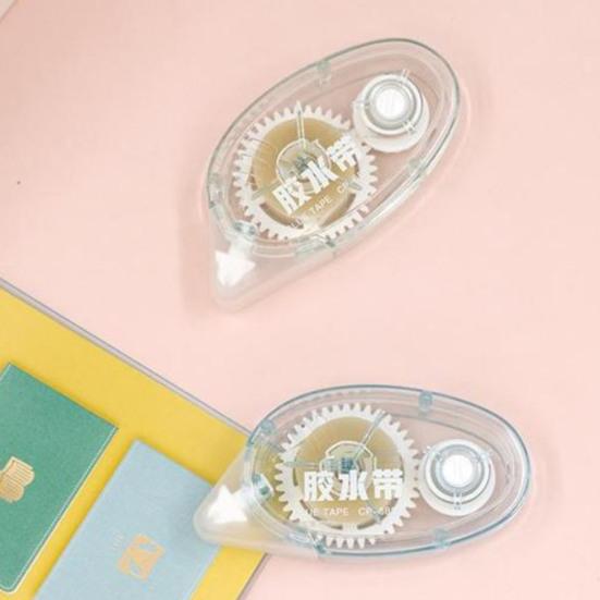 Двусторонняя лента, ролик, беспорядочное нанесение, компактный размер, портативная клейкая лента для скрапбукинга, диспенсер, канцелярские товары