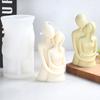 Couples Silicone Candle Mould,3D Lovers Embrace Candle Moulds DIY Resin Mould for Soap Candle Chocolate Cake Decoration Craft Mold