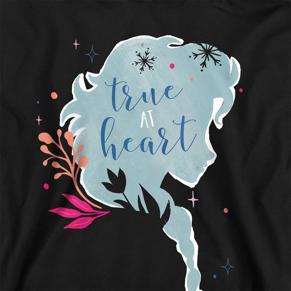 Frozen Childrens/Kids True At Heart Elsa Silhouette Pullover Hoodie
