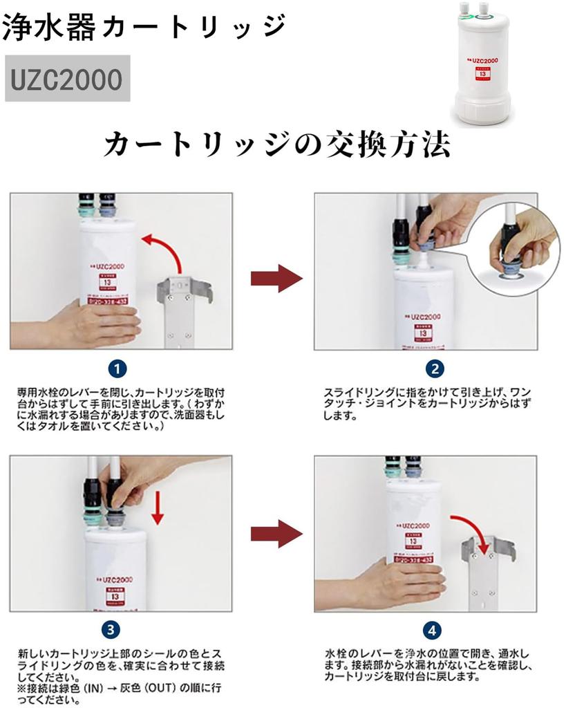 Картридж для очистителя воды Napring UZC2000 Под раковиной Вещества BUC12001 Предыдущий продукт Картридж для раковины [13 Удаление]