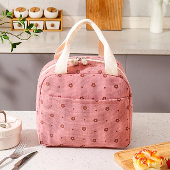 Вельветовая сумка для ланча, термосумка для ланча, изоляционный чехол, мягкая сумка-холодильник для школы, сумка-холодильник для пикника и путешествий