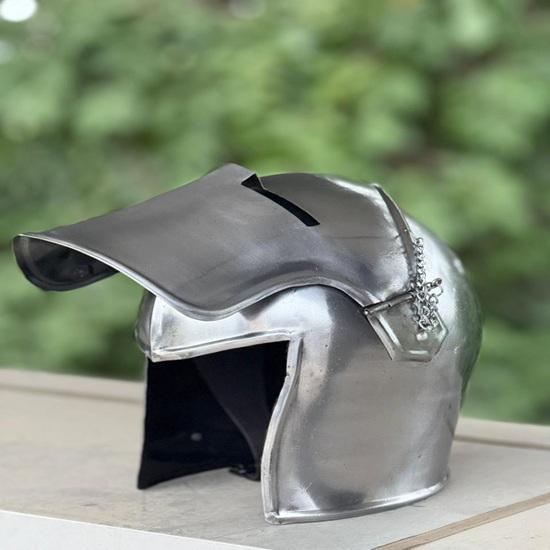 Medieval Barbuta Helmet, 18g Mild Steel, Costume Armor Gift