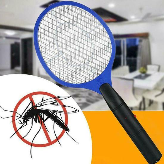 Electric Handheld Cordless Mosquito Racket Fly Insect Swatter Killer Zapper