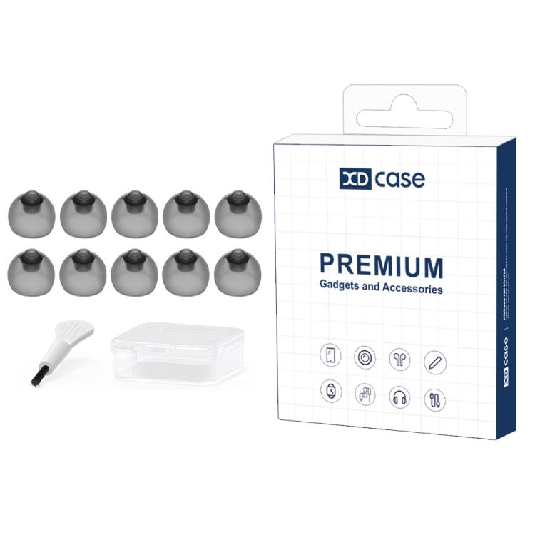 XDcase 10Pcs Silicone Ear Tips Kit, Replacement Domes for Phonak Hearing Aids with Storage Case & Cleaning Pen